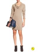 Banana Republic Factory Cowl-Neck Sweater Dress - Lyst