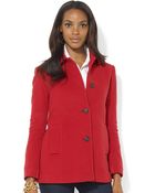 Lauren by Ralph Lauren Wool-Blend Barn Jacket - Lyst