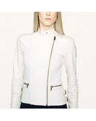 Ralph Lauren Black Label Leathertrim Motorcycle Jacket - Lyst