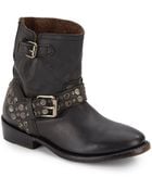 Ash Studded Leather Ankle Boots/Black - Lyst