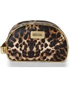 Kenneth Cole Reaction Brown Leopard Print Double Zip Cosmetic Case - Lyst