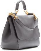 Dolce & Gabbana Sicily Leather Tote - Lyst
