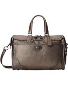 Coach Metallic Leather Rhyder - Lyst
