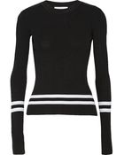 Dion Lee Striped Ribbed-Knit Sweater - Lyst