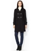 Lauren by Ralph Lauren Wool-Cashmere-Blend Hooded Toggle-Front Walker Coat - Lyst