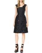 Michael Kors Sequin-Embellished Shantung Dress - Lyst