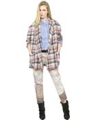 Isabel Marant Plaid Linen & Wool Blend Flannel Jacket - Lyst