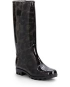 Dav Animal-Print Jelly Rain Boots - Lyst
