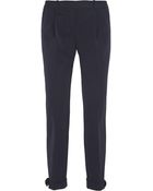 Tory Burch Anais Cropped Faille Pants - Lyst