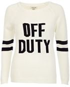 River Island Cream Offduty Print Jumper - Lyst