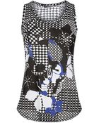 Alexander McQueen Prince Of Wales Skull Print Vest - Lyst