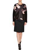 Giambattista Valli Wool Blend Pencil Skirt - Lyst