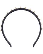 Valentino Leather Studded Headband Marine - Lyst