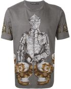 Dolce & Gabbana Knight Print T-Shirt - Lyst