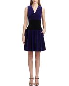 Christopher Kane Bicolor Velvet Dress - Lyst