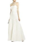 BCBGMAXAZRIA Marisa Long Layered Organza Gown - Lyst