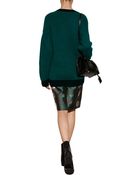 Jil Sander Cashmere-Mohair Ribbed Knit Pullover - Lyst