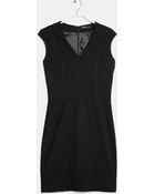 Mango Fitted Dress - Lyst