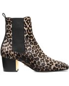 Michael Kors Yvette Leopard-Print Bootie - Lyst