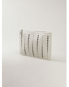 Jil Sander Perforated Zip Clutch - Lyst