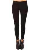 Vince Suede Legging With Ankle Zip - Lyst