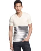 Alternative Apparel Apparel Striped Vneck Tshirt - Lyst