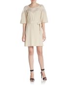 Alice By Temperley Lace-Trimmed Silk Dress - Lyst