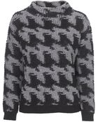 Stefanel Sponge Stitch Patterned Sweater - Lyst