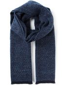 Boglioli Jacquard Knitted Scarf - Lyst