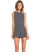 Line & Dot Gwen Romper - Lyst