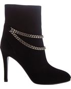 Saint Laurent Chain-Strap Debbie Ankle Boots - Lyst