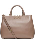 MICHAEL Michael Kors Florence Leather Large Satchel - Lyst