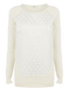 Oasis Jacquard Front Sweat - Lyst