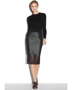 Milly Illusion Pencil Skirt - Lyst