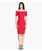 H&M Off-The-Shoulder Dress - Lyst