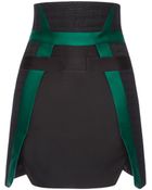 Antonio Berardi Silk Scuba Slit Hem Skirt - Lyst
