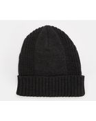 Asos Rib Panel Beanie - Lyst