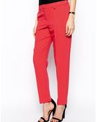 Asos Pant In Slim Leg Crepe - Lyst