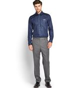 Ted Baker Mens Long Sleeve Oxford Pocket Detail Shirt - Lyst
