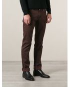 Etro Fine Checked Trousers - Lyst