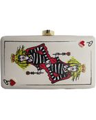 Betsey Johnson Poker Face Clutch - Lyst