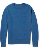 The Elder Statesman Herringbone-Knit Cashmere Sweater - Lyst