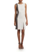 Halston Heritage Colorblock Ponte Dress - Lyst
