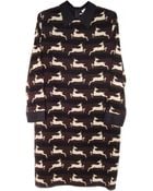 Giada Forte Deer Print Collared Dress - Lyst