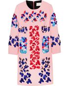 Peter Pilotto Embellished Wool-Crepe Mini Dress - Lyst