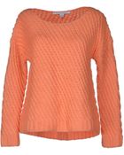 Diane von Furstenberg Long Sleeve Jumper - Lyst