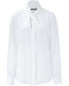 Moschino Silk Tie Neck Blouse - Lyst