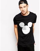 Asos T-Shirt With Mickey Mouse Flag Print - Lyst