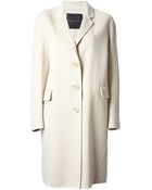 Ermanno Scervino Loose Fit Coat - Lyst