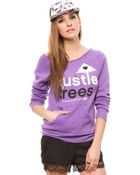 LRG The Hustle Trees Raw Crewneck Sweatshirt - Lyst